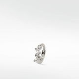 Veto Sapphire and Diamond Small Hoop