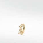 Veto Sapphire Hoop in Solid 14K Yellow Gold - Various Sizes - Lark and Berry