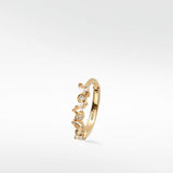 Veto Sapphire and Diamond Large Hoop