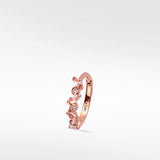 Veto Sapphire and Diamond Large Hoop