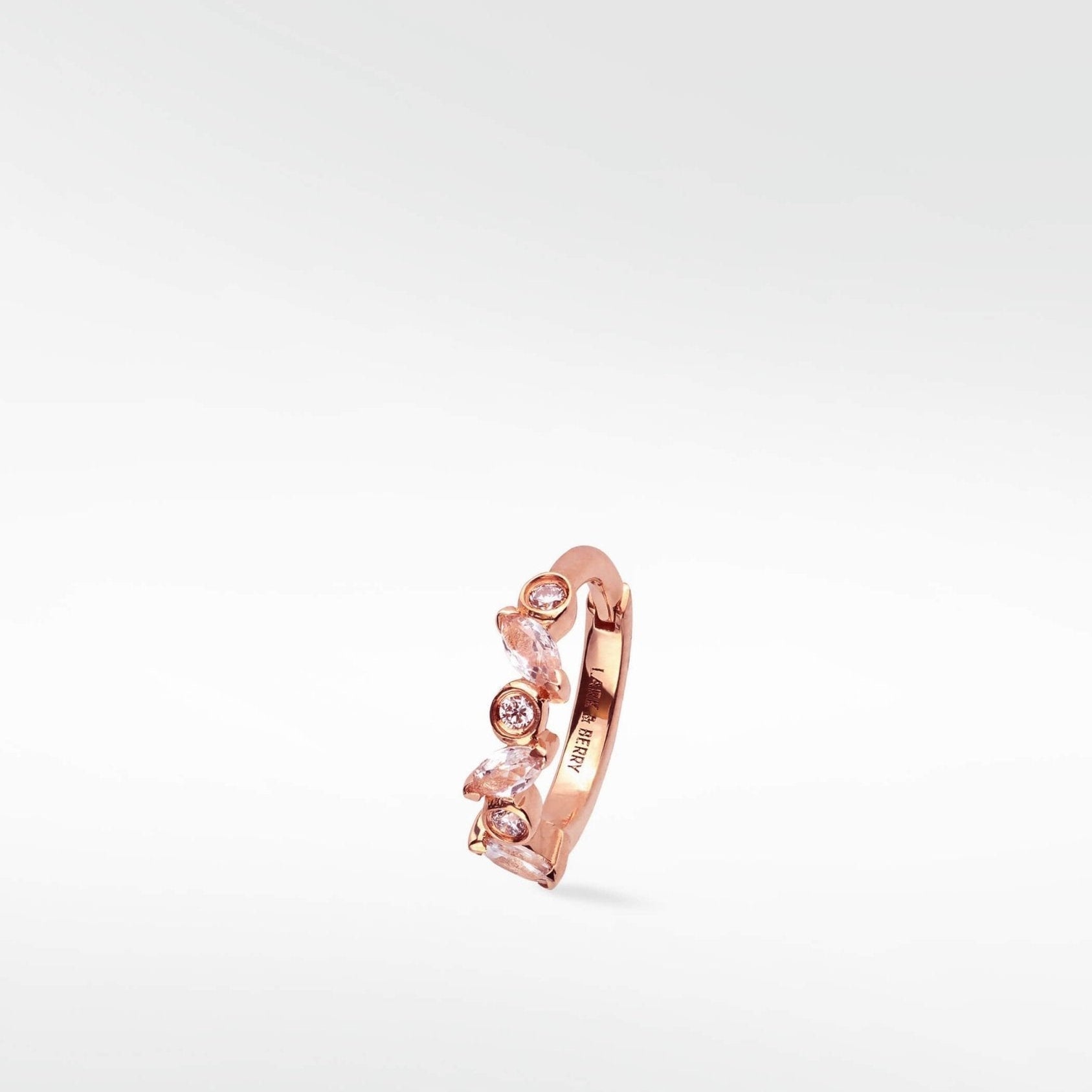 Veto Sapphire and Diamond Medium Hoop