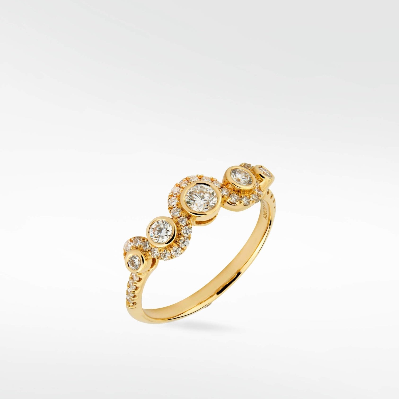 Wave Diamond Ring in 18K Gold - Lark and Berry
