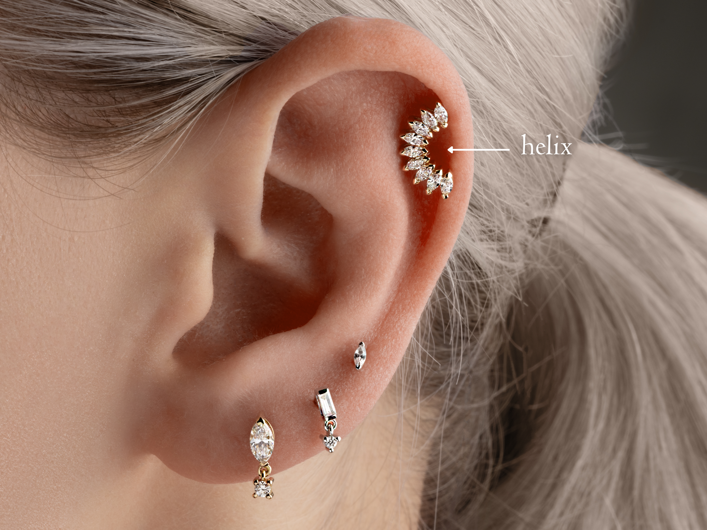 Helix Piercing Guide: Earrings, Jewellery & Care Tips | Lark & Berry