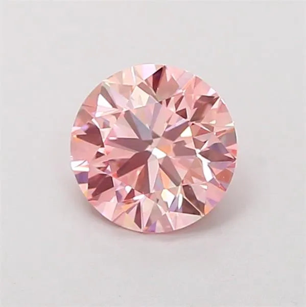1.01ct Round Lab Grown Diamond (Colour Fancy Intense Pink, Clarity VVS1, Cut ID, IGI Certified)