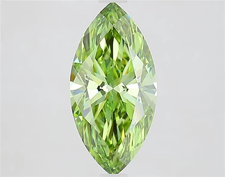 2.11ct Marquise Lab Grown Diamond (Colour Fancy Vivid Green, Clarity VVS2, IGI Certified)
