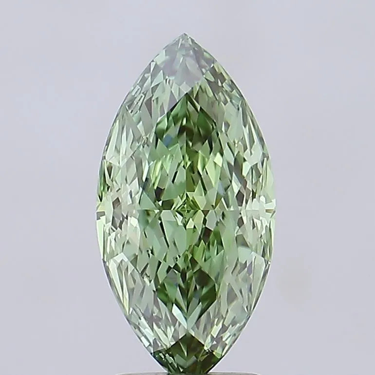 2.52ct Marquise Lab Grown Diamond (Colour Fancy Vivid Green, Clarity VVS2, IGI Certified)