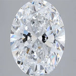 3.50ct Oval Lab Grown Diamond (Colour D, Clarity VVS2, IGI Certified)