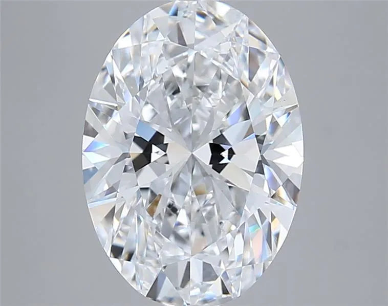 3.50ct Oval Lab Grown Diamond (Colour D, Clarity VVS2, IGI Certified)