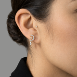 Entwined Diamond Moon and Star Stud  (Love & Adoration)