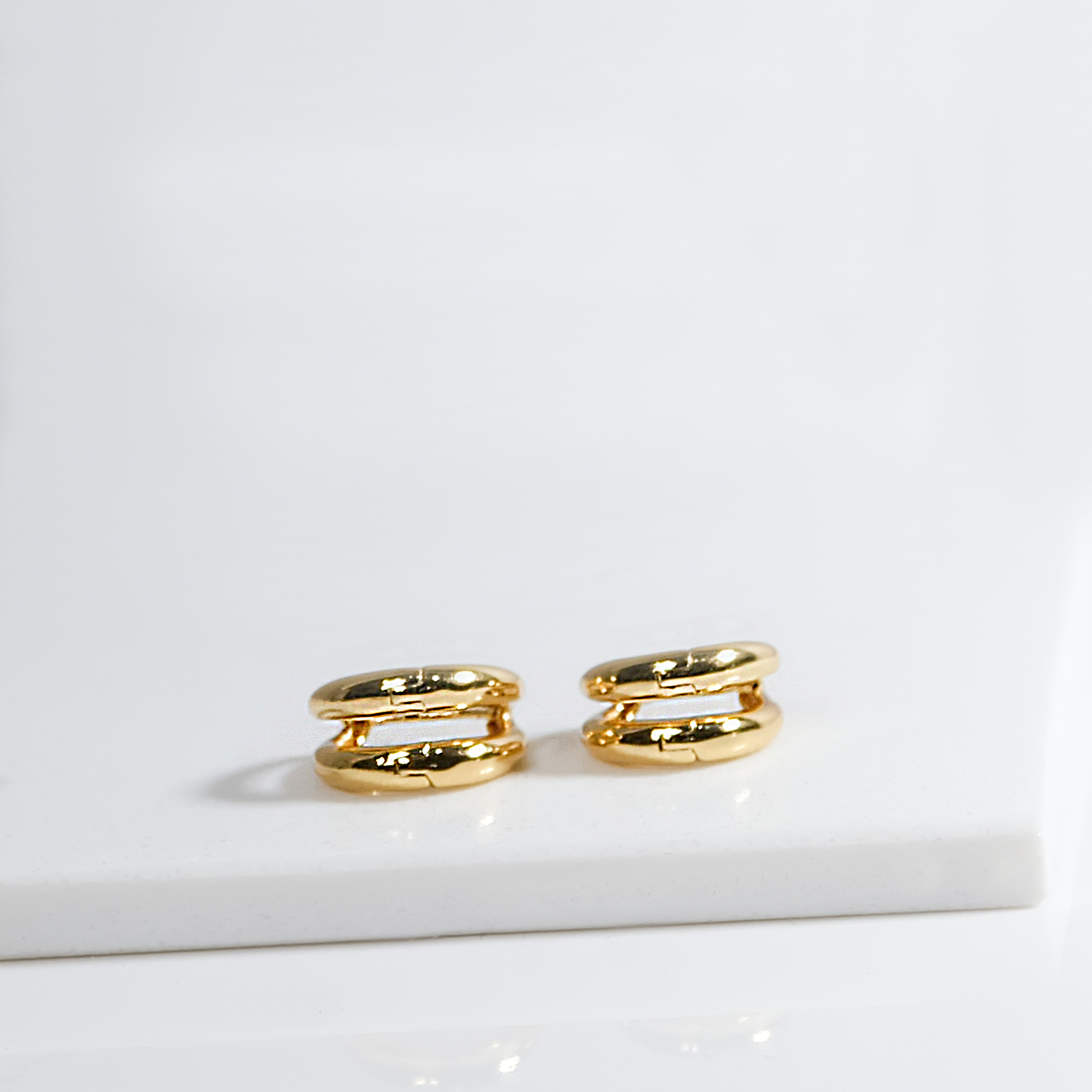 Golden Hug Hoops