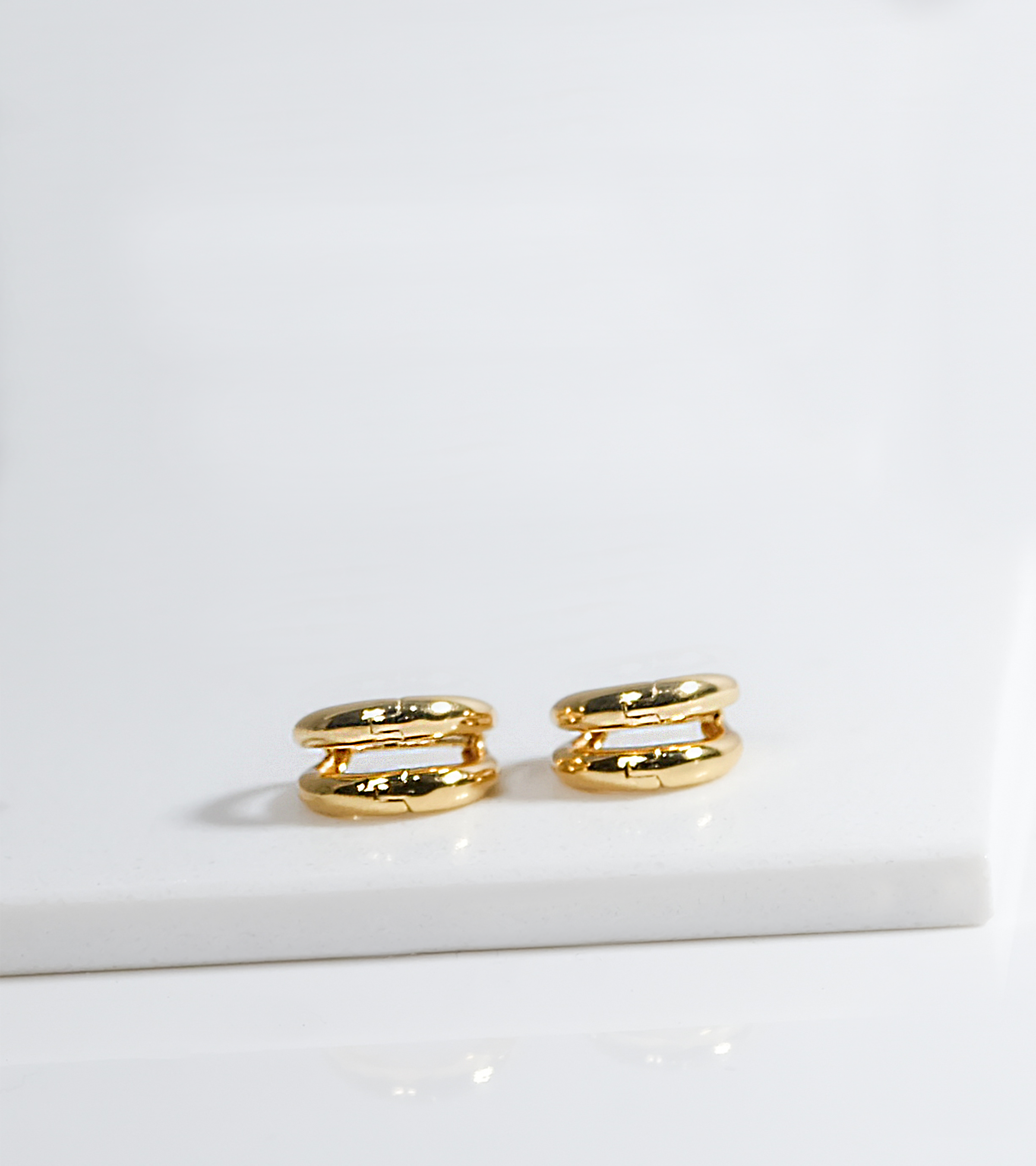 Golden Hug Hoops