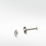 Maxi Marquise Diamond Stud