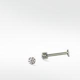 Floating Diamond Dot Stud