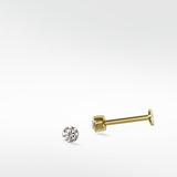 Floating Diamond Dot Stud