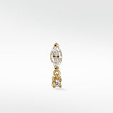 Quiet Luxury Marquise Stud and Diamond Drop