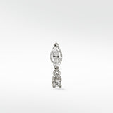 Quiet Luxury Marquise Stud and Diamond Drop