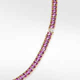 Veto Lux Oval Pink Sapphire Necklace