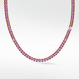 Veto Lux Oval Pink Sapphire Necklace