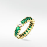 Veto Lux Oval Emerald Eternity Ring