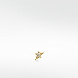 Mini Shooting Star Diamond Stud Earring