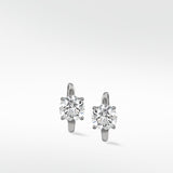 Signature Solitaire Brilliant Diamond Huggies