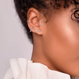 Shimmering Star Chain Stud