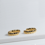 Golden Bead Hoops