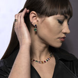 Nexus Sapphire and Emerald Drop Earrings