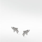 Supernova Crawler Earrings in 18K White Gold (One of a Kind)