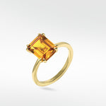 Flora Yellow Sapphire Octad Cocktail Ring - Lark and Berry